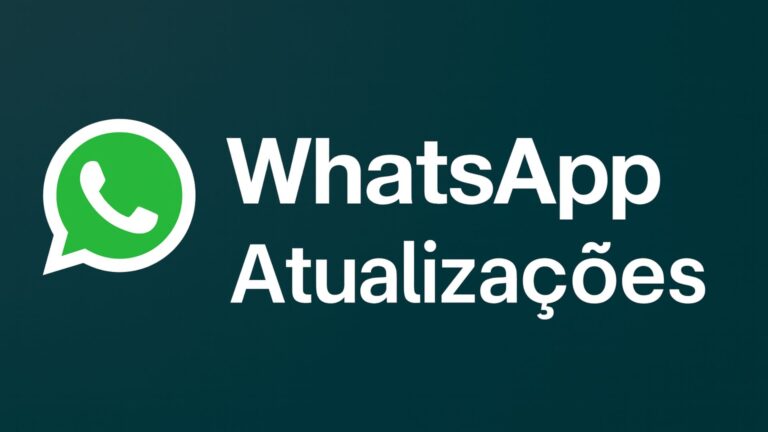 Logo do whatsapp e palavra atualizações.