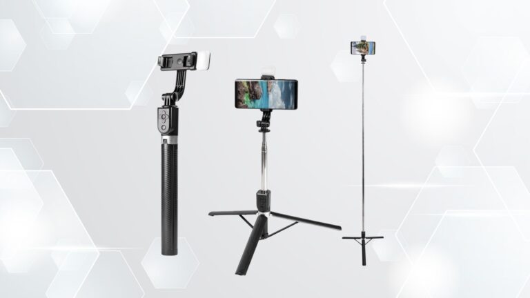 Tripé para celular e pau de self